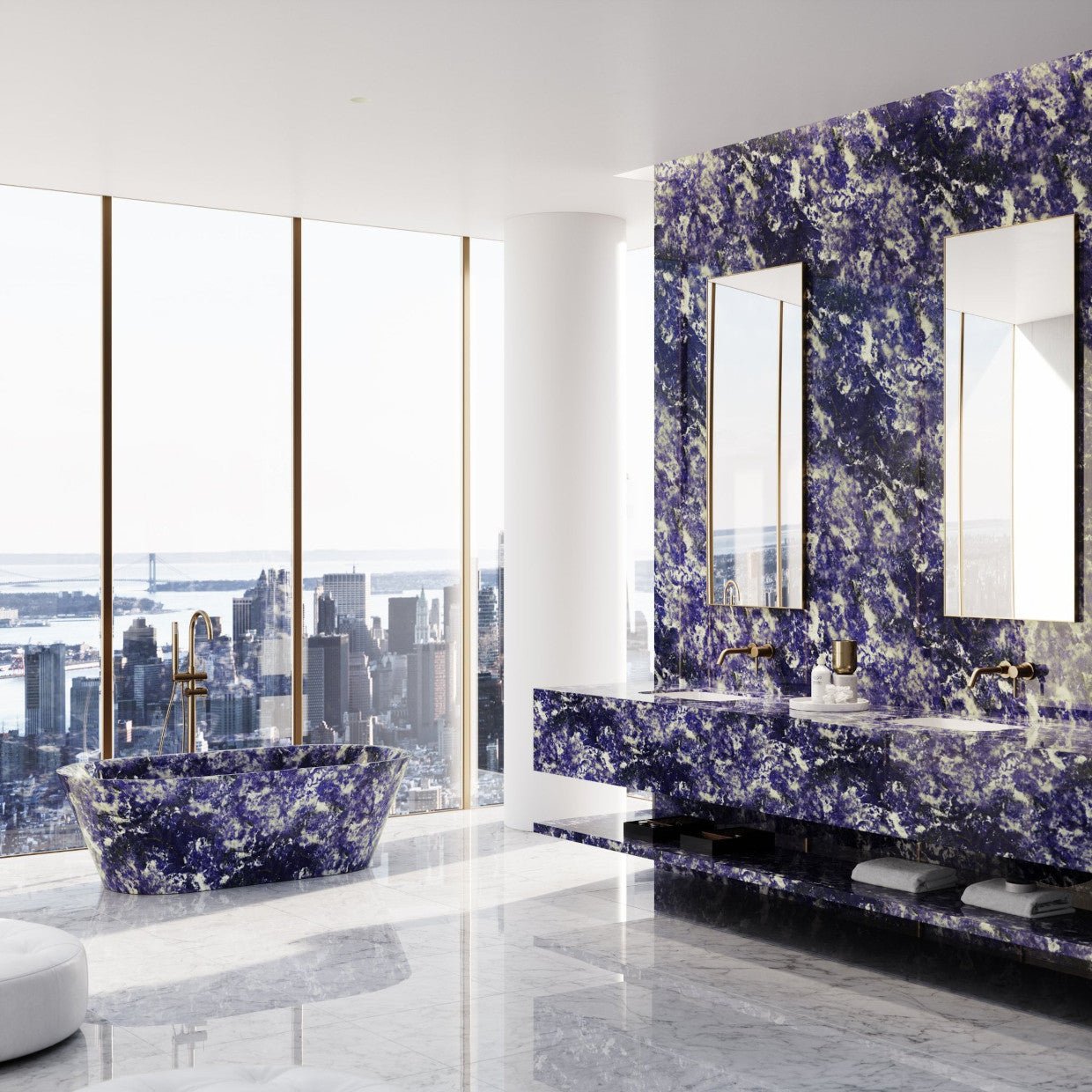 Sodalite Blue Marble: The Rare Natural Stone That Redefines Luxury Interiors - Elsa Home And Beauty