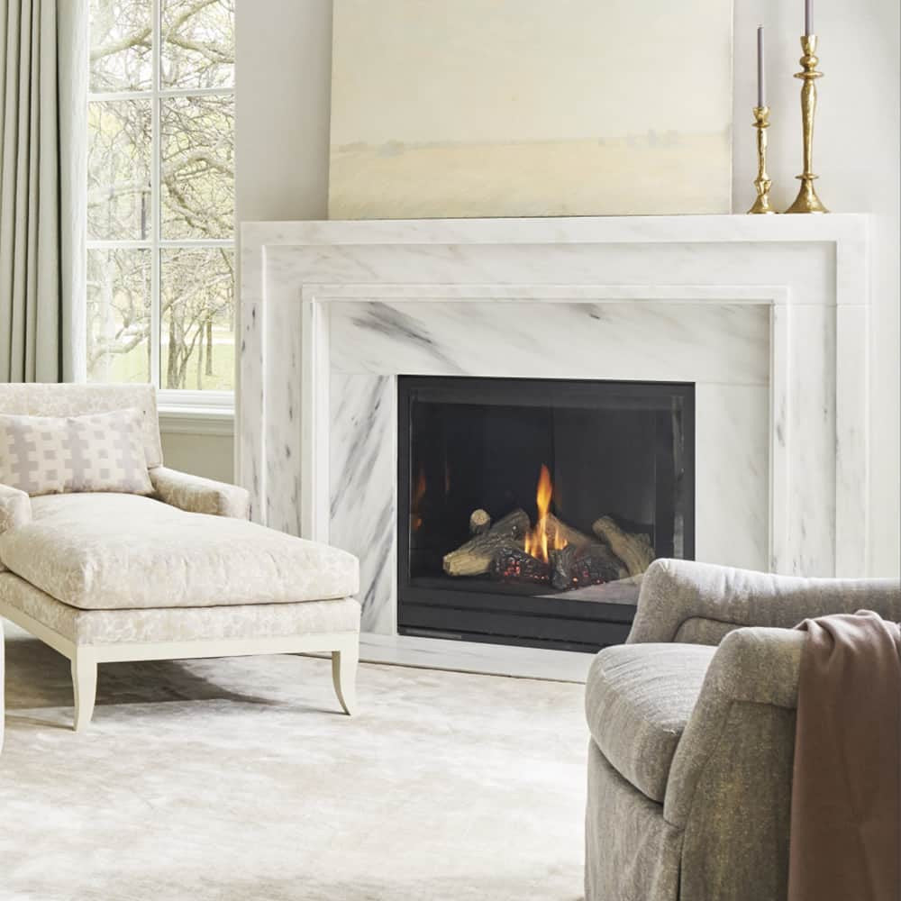 Carrara Marble Fireplace
