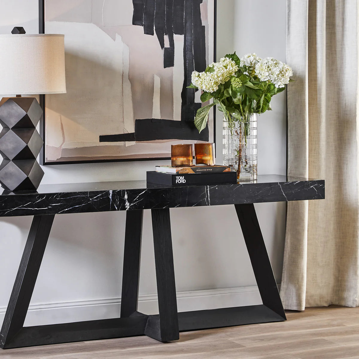 Black Marble Console