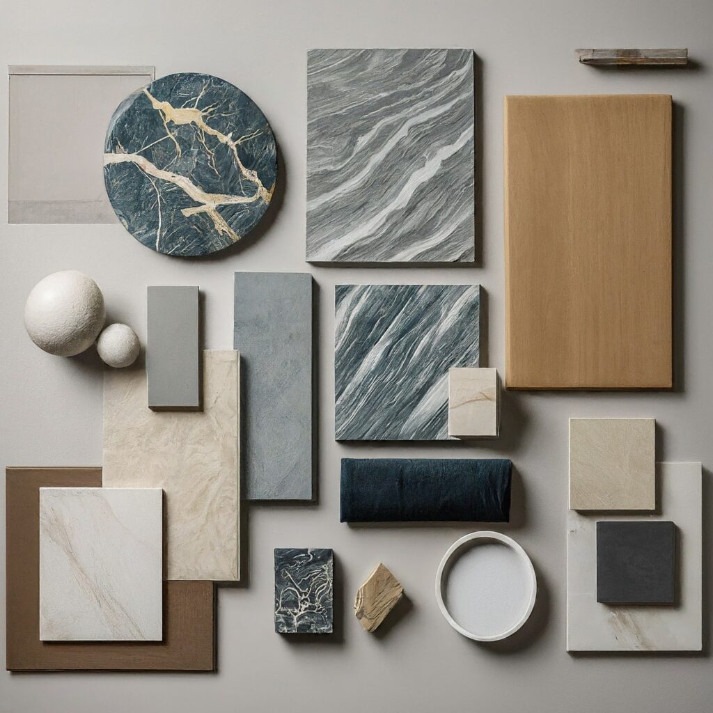 Marble Samples Laid Out