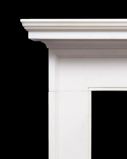 Apollo White Limestone Mantel - Elsa Home And Beauty