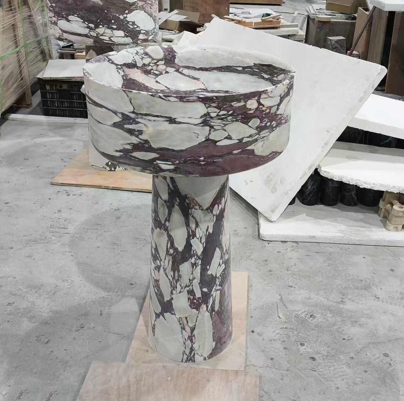 Calacatta Viola Freestanding Basin - Elsa Home And Beauty