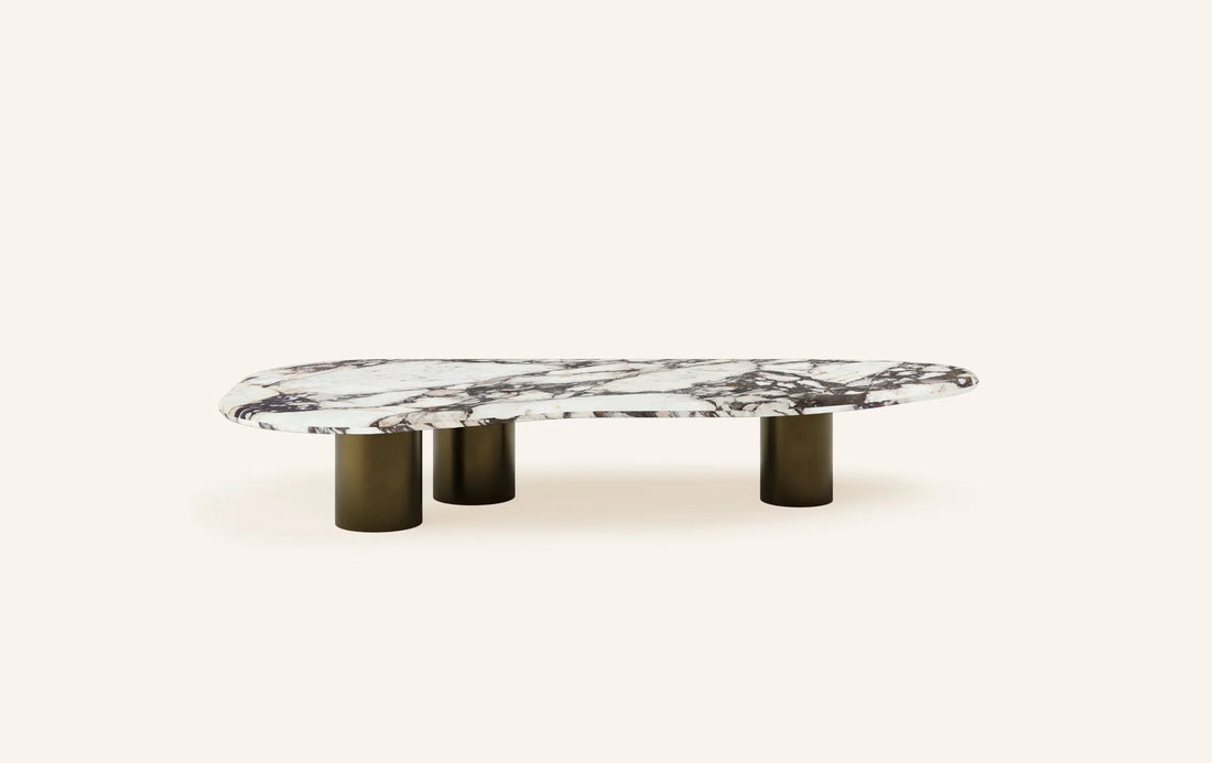 Calacatta Viola Oval Coffee Table - Elsa Home And Beauty