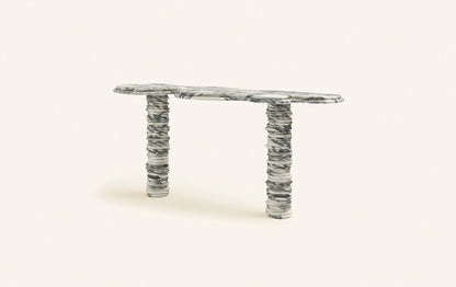 Cerchio Console Table In Arabescato - Elsa Home And Beauty