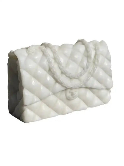 Marble Carved Luxury Bag Sculpture - Elsa Home And Beauty