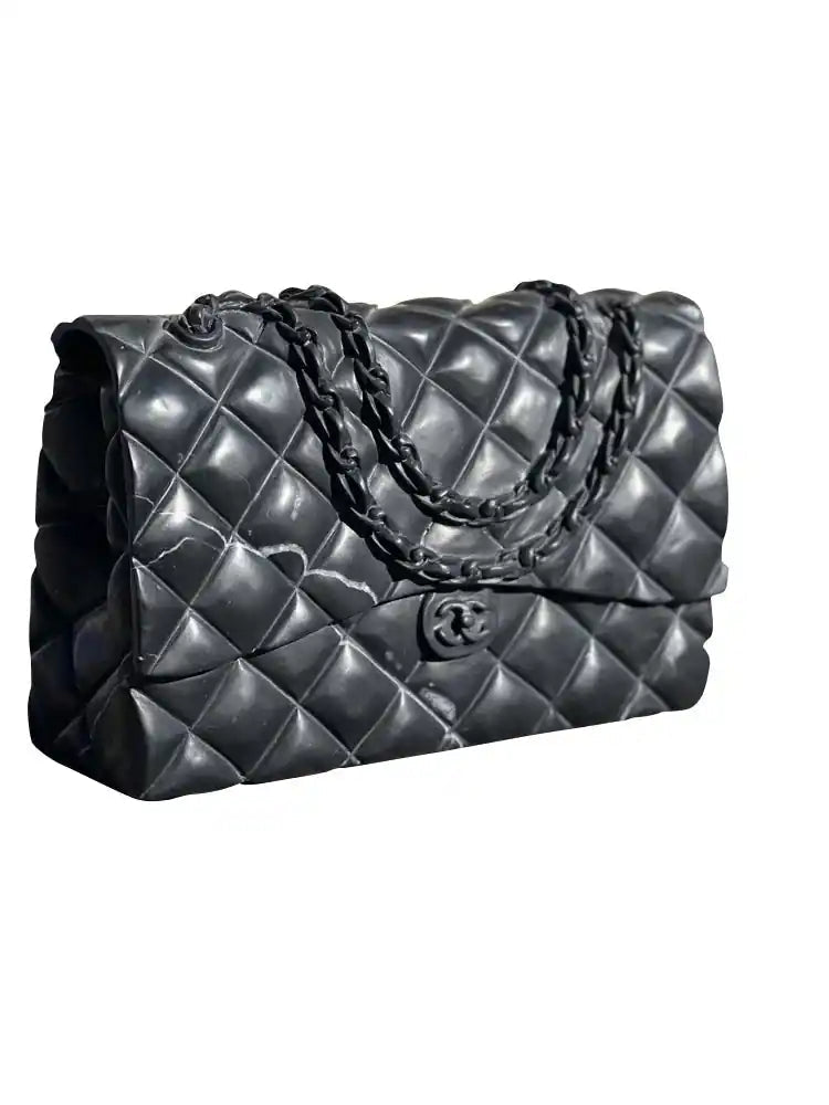 Marble Carved Luxury Bag Sculpture - Elsa Home And Beauty