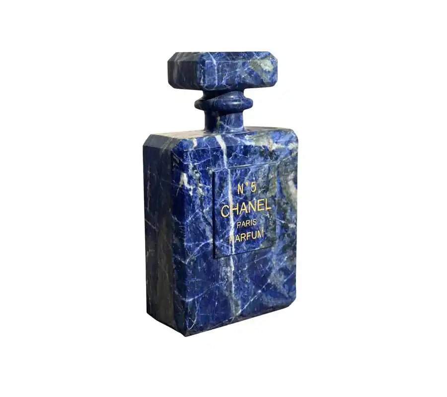 Marble Carved Perfume Bottle Sculpture - Elsa Home And Beauty