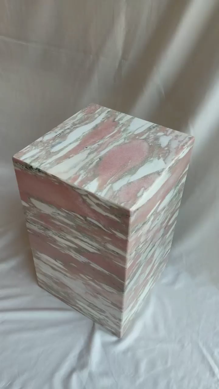 rose marble plinth