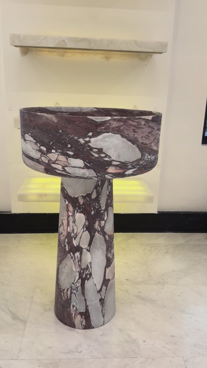 Calacatta Viola Freestanding Basin