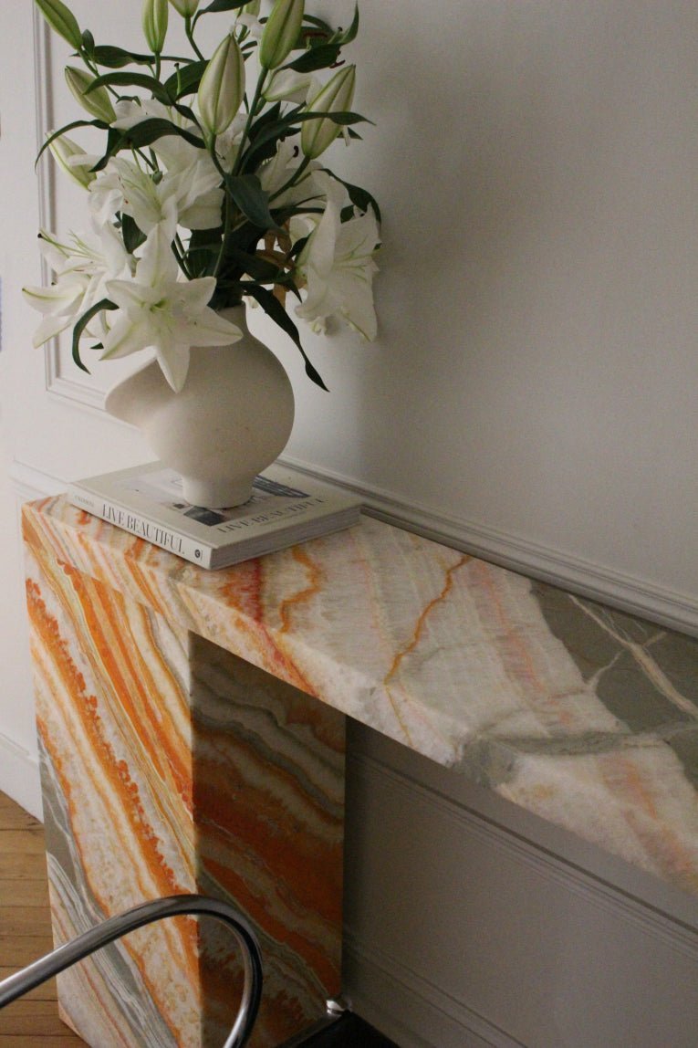 Rainbow Onyx Console Table - Elsa Home And Beauty