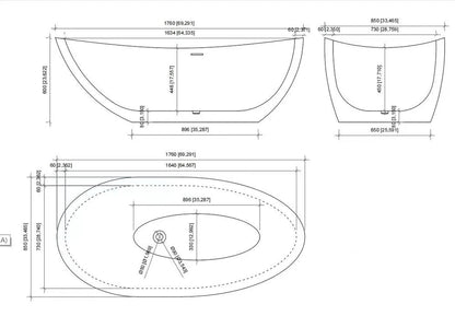 Roman Travertine Bathtub - Elsa Home And Beauty