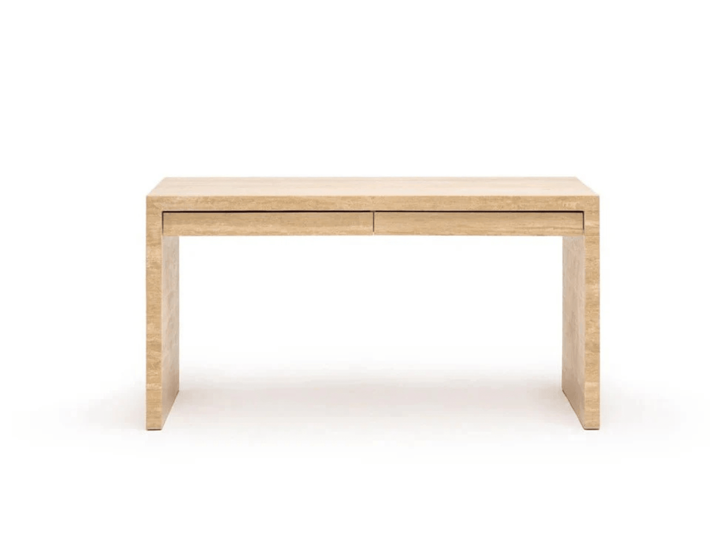 Travertine Navona Modern Office Desk - Elsa Home And Beauty