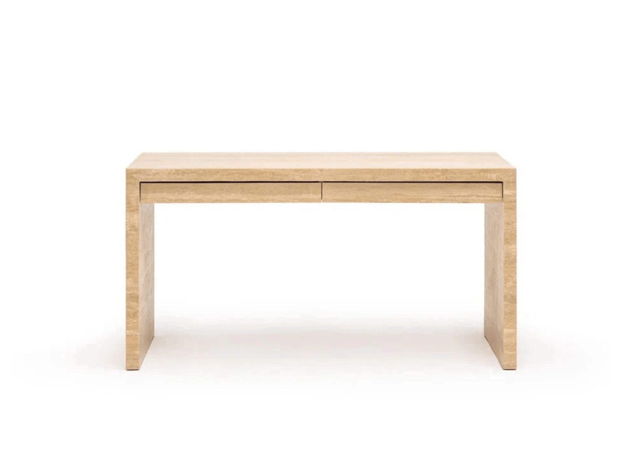 Travertine Navona Modern Office Desk - Elsa Home And Beauty