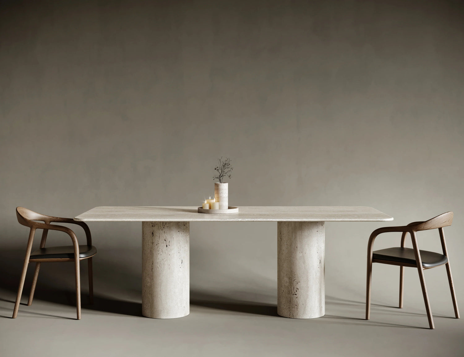 Travertine Outdoor Dining Table - Elsa Home And Beauty