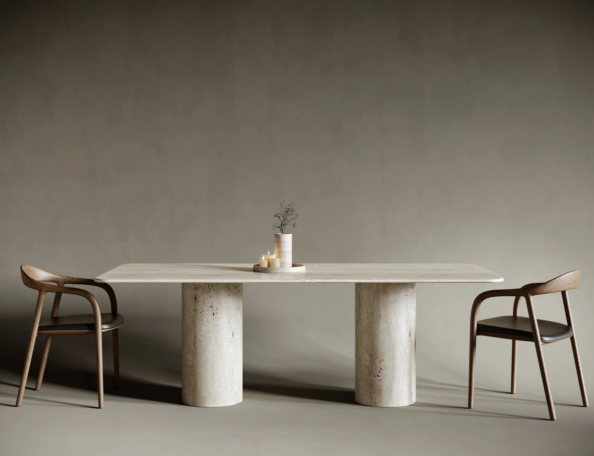 Travertine Outdoor Dining Table - Elsa Home And Beauty