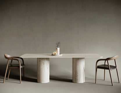 Travertine Outdoor Dining Table - Elsa Home And Beauty