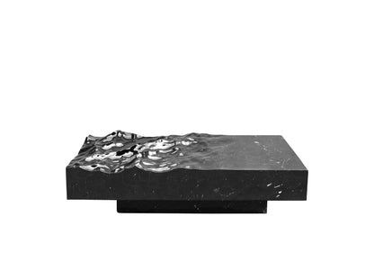 Black Marble Contemporary Coffee Table