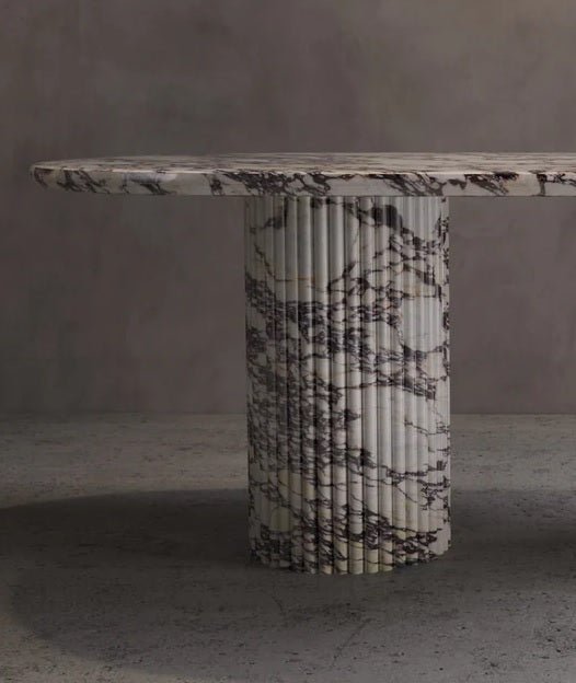Calacatta Viola Dining Table | Where Art Meets Dining – Elsa Home And ...