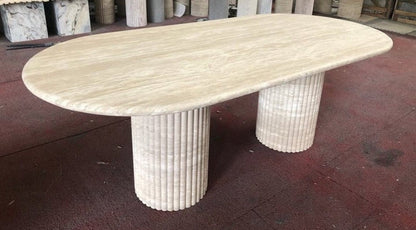 Travertine Dining Table
