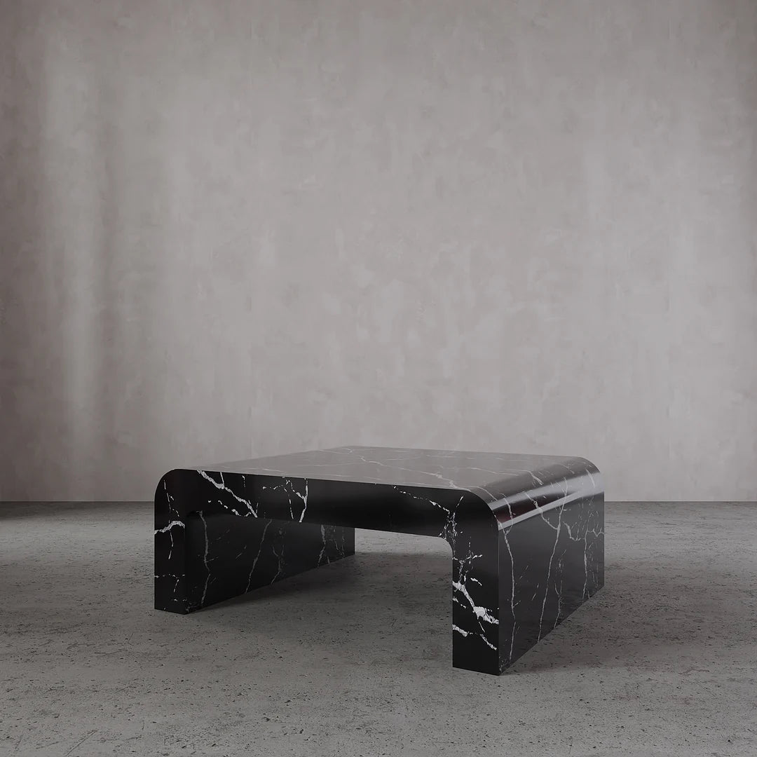 Alessia Coffee Table in Nero Marquina - Elsa Home And Beauty