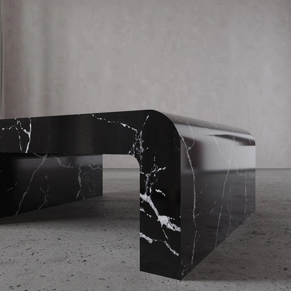 Alessia Coffee Table in Nero Marquina - Elsa Home And Beauty