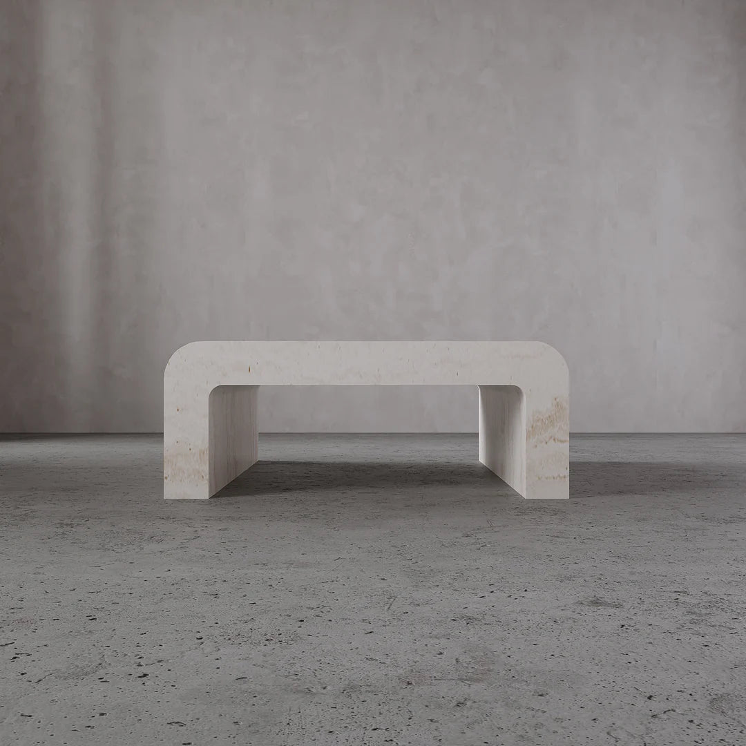 Travertine cream Coffee Table