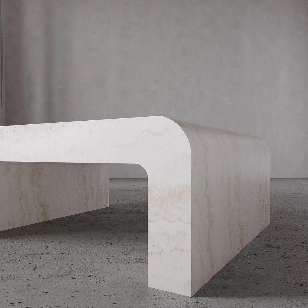 Travertine cream Coffee Table