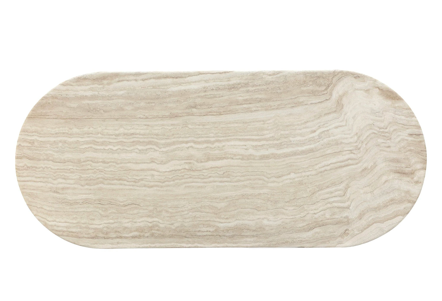Travertine Oval Dining Table