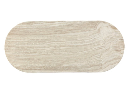 Travertine Oval Dining Table
