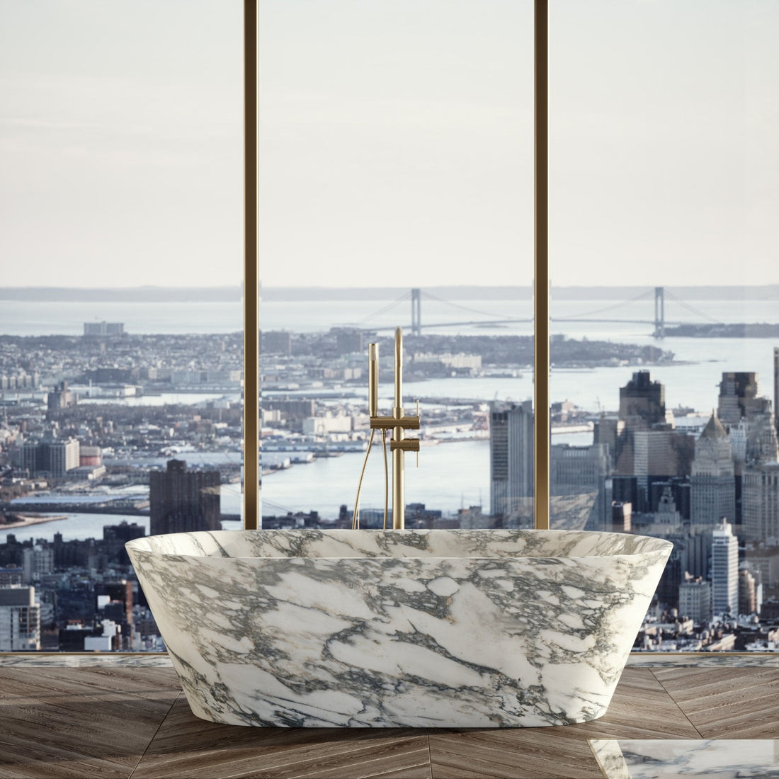 Arabescato Marble Bathtub - Elsa Home And Beauty