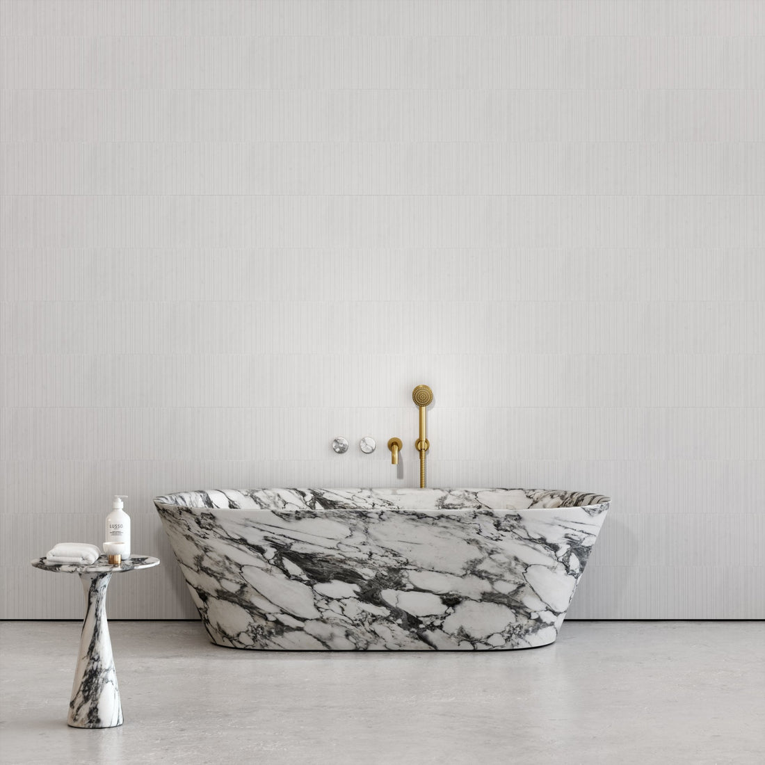Arabescato Marble Bathtub - Elsa Home And Beauty