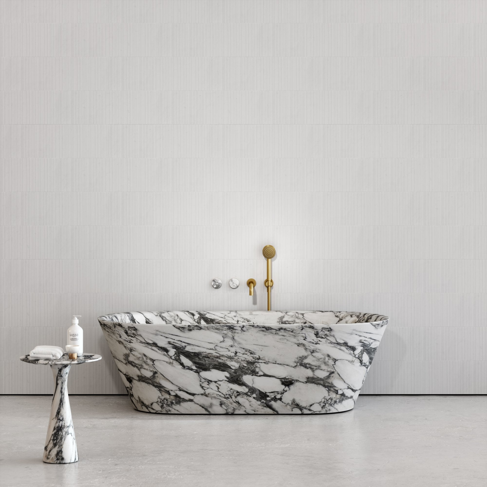 Arabescato Marble Bathtub - Elsa Home And Beauty