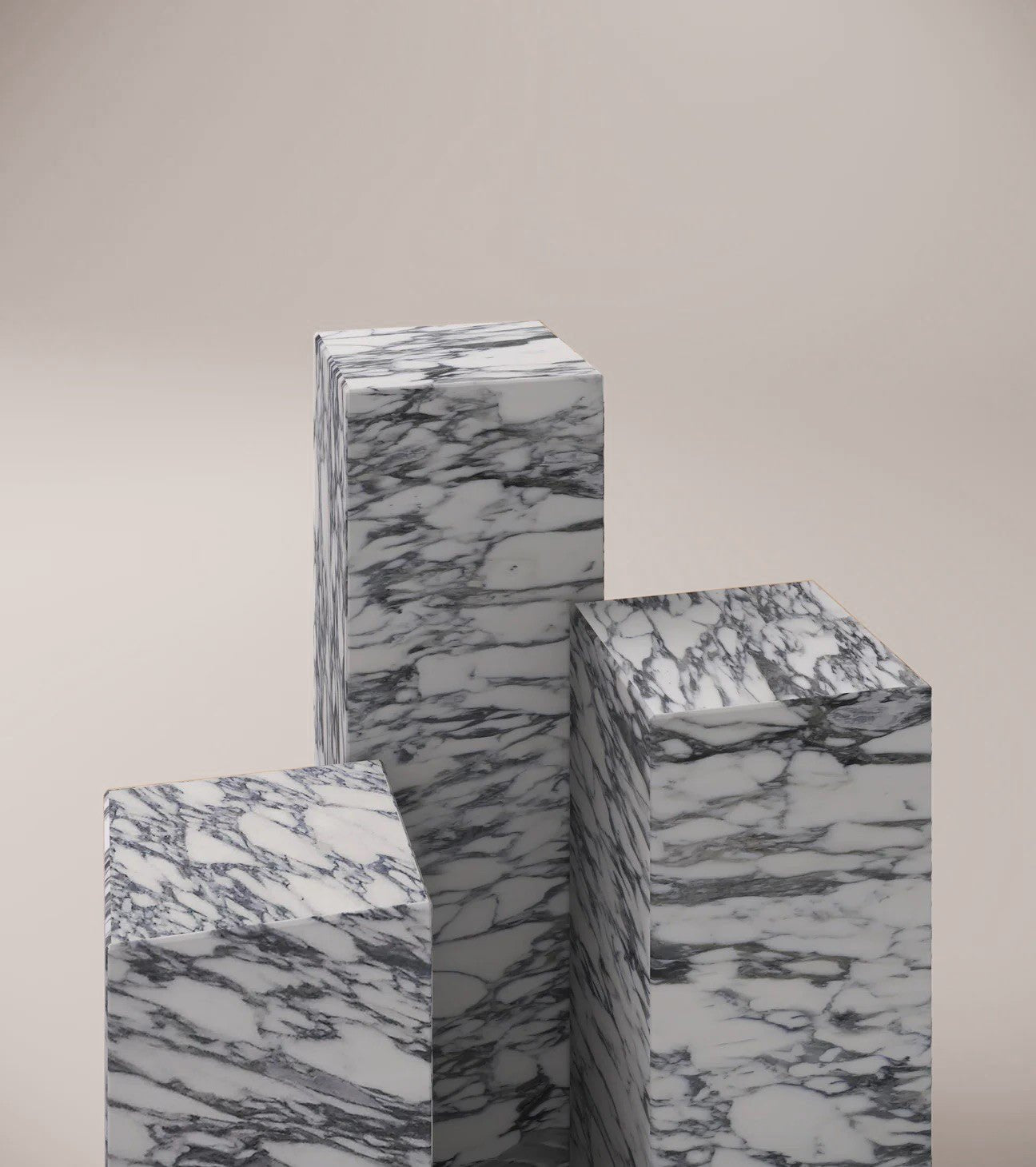 Arabescato Marble Plinths - Elsa Home And Beauty