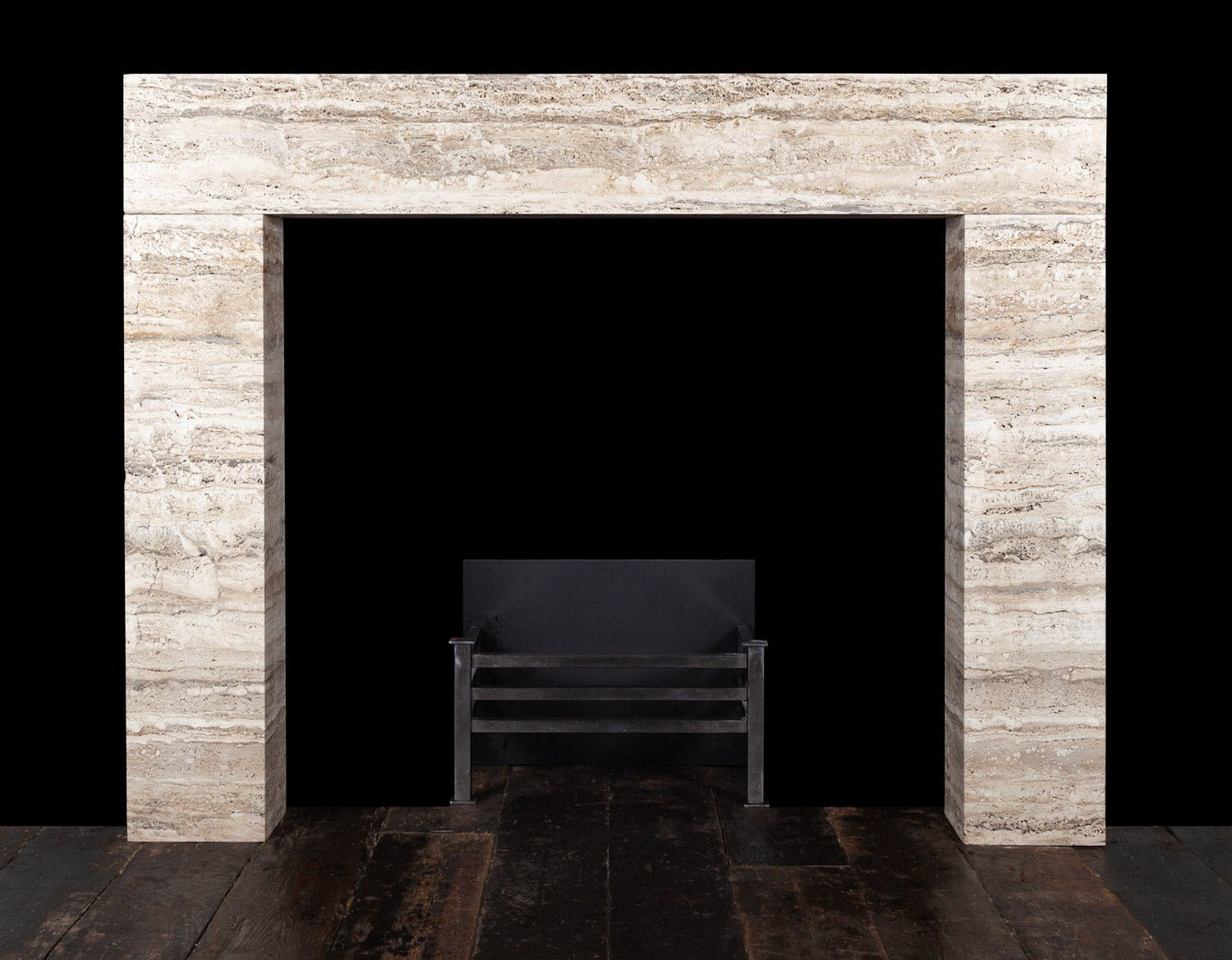 Athina Travertine Fireplace Mantle - Elsa Home And Beauty