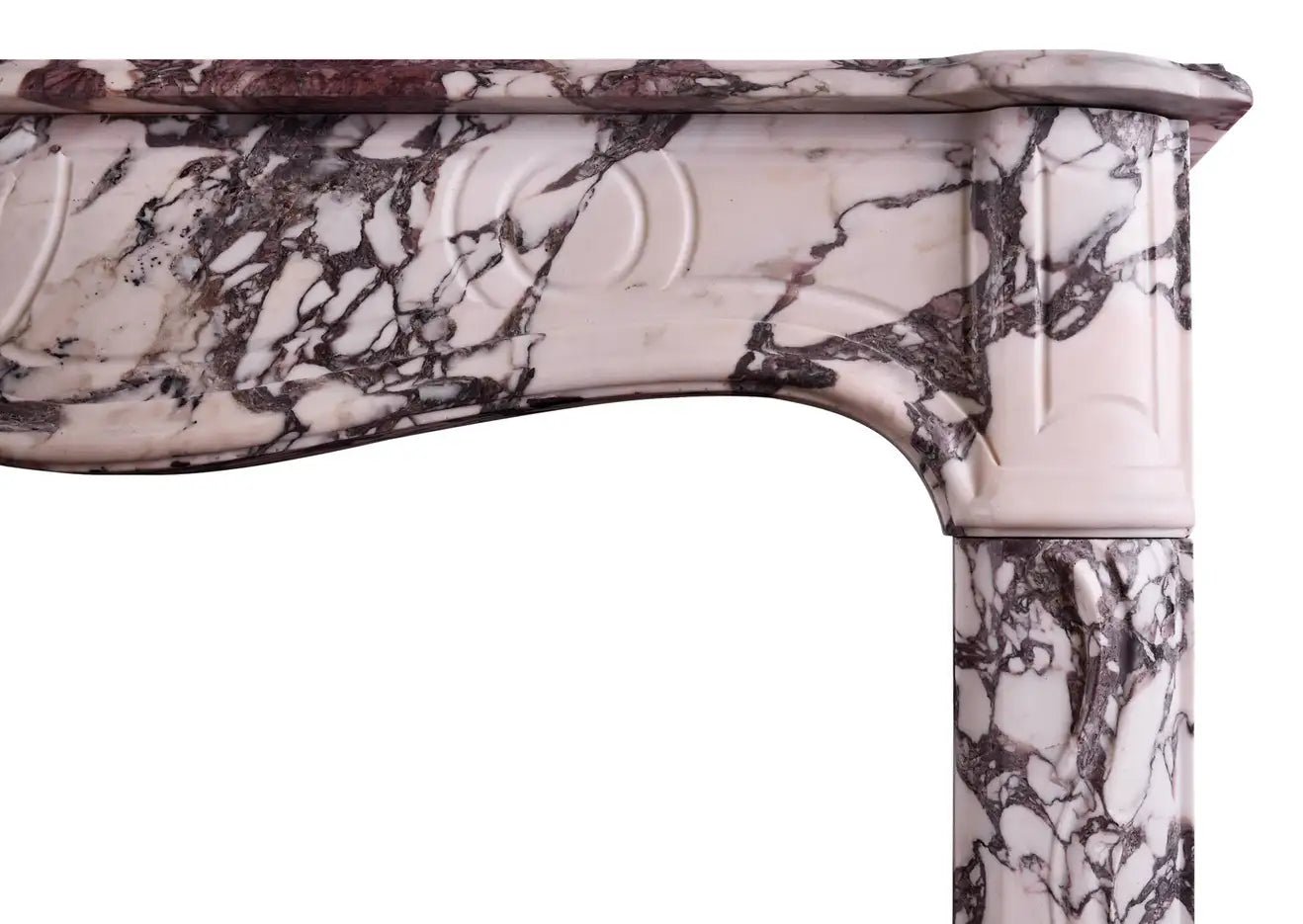 Calacatta Viola French Style Fireplace