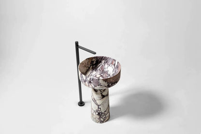 Calacatta Viola Pedestal Basin - Elsa Home And Beauty