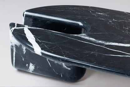 Capella Marble Coffee Table in Nero marble - Elsa Home And Beauty
