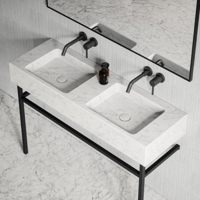 Carrara Double Vanity Unit - Elsa Home And Beauty