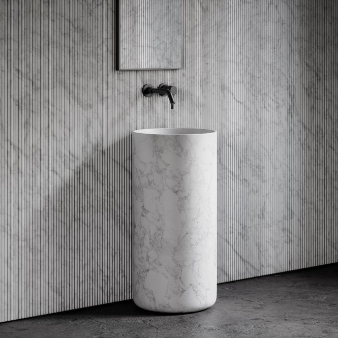 Carrara Extra Pedestal Basin