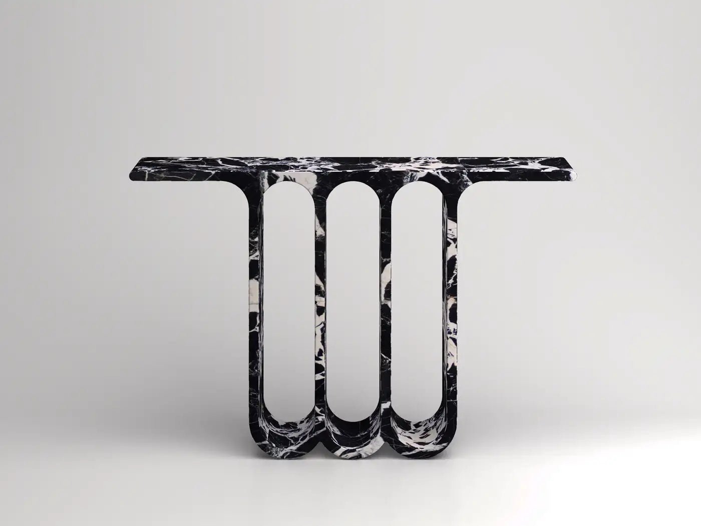 Chelsea Black Marble Console Table - Elsa Home And Beauty