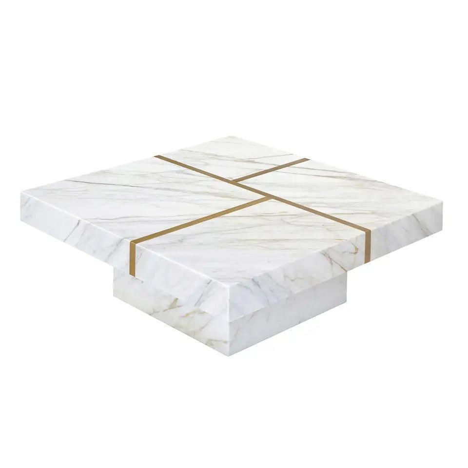 Marble and Gold Coffee Table