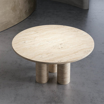 Eclara Travertine Small Dining Table - Elsa Home And Beauty