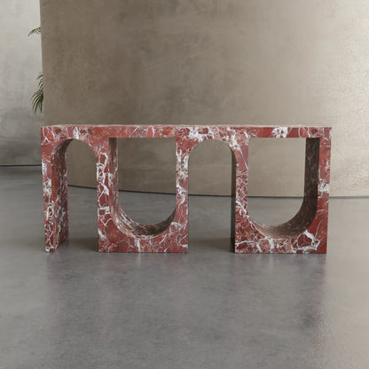 Eterna Rosso Long Console Table - Elsa Home And Beauty