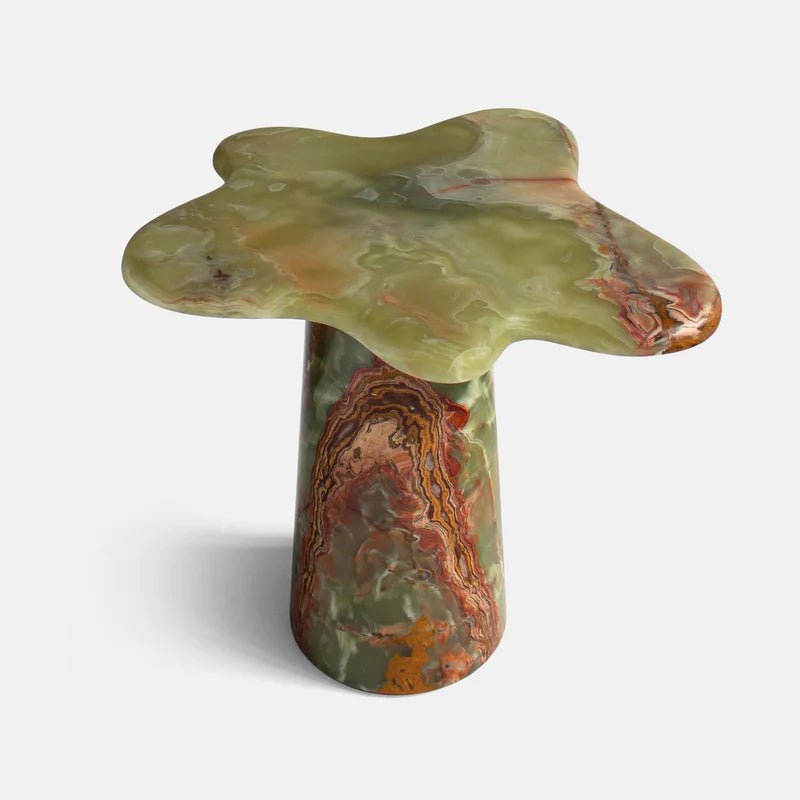 Fingo Side Table In Green Onyx - Elsa Home And Beauty