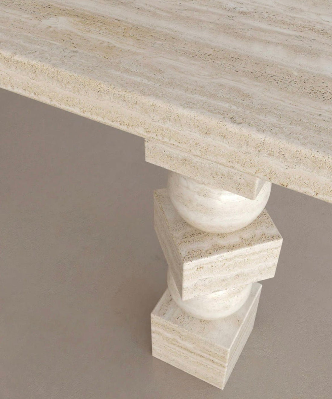 Travertine Hallway Console