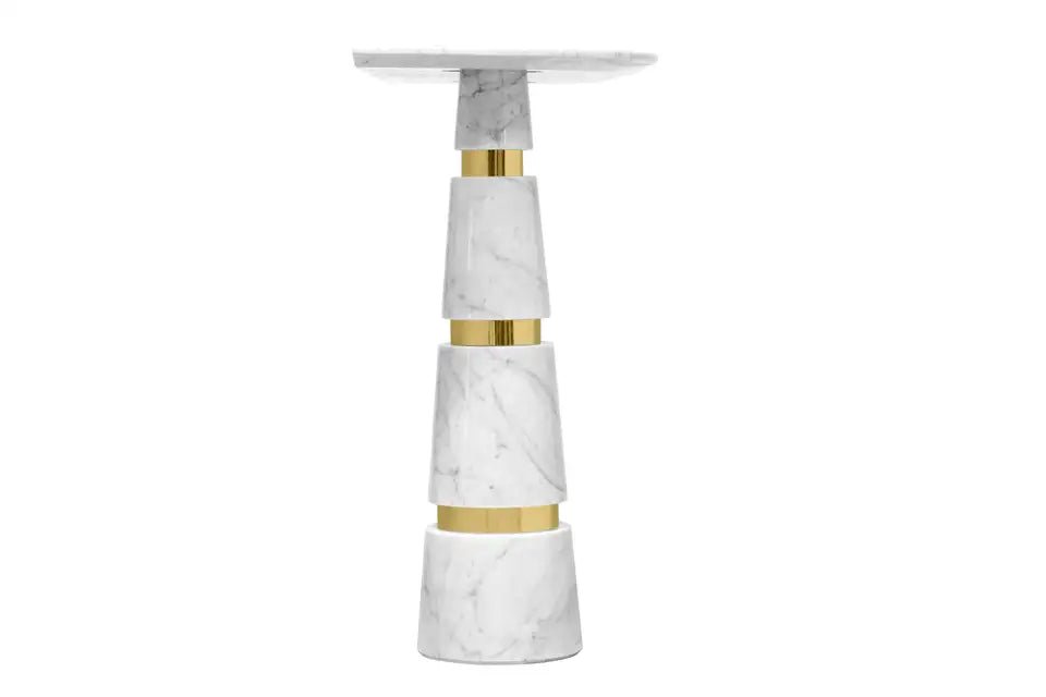 Carrara Brass Console Table