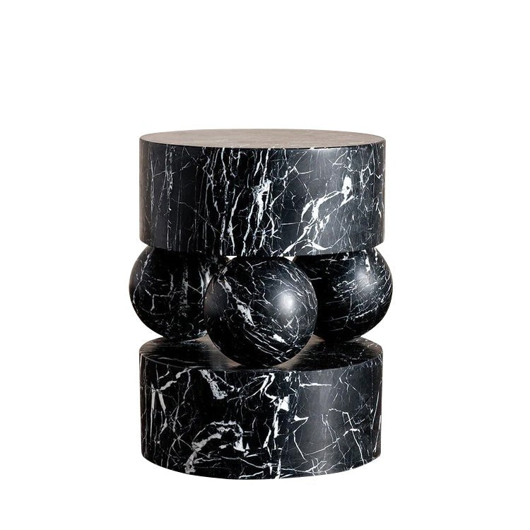 Nero Marquina Round Side Table