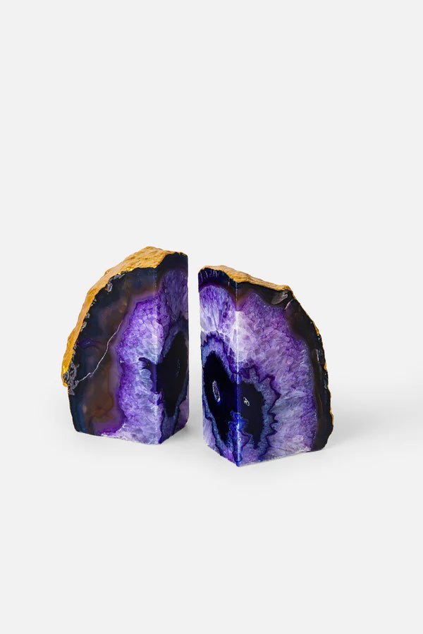 Luxurious Agate Bookends - Elsa Home And Beauty