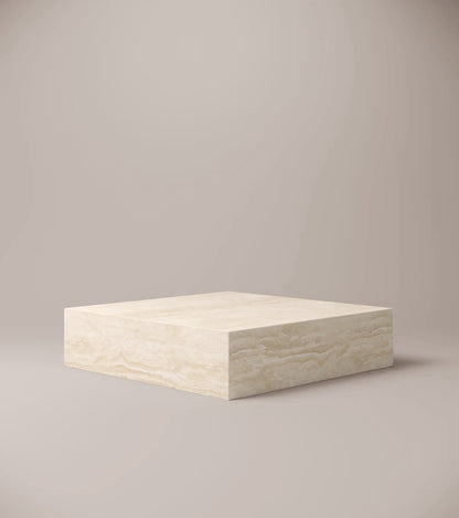 Travertine Plinth Table