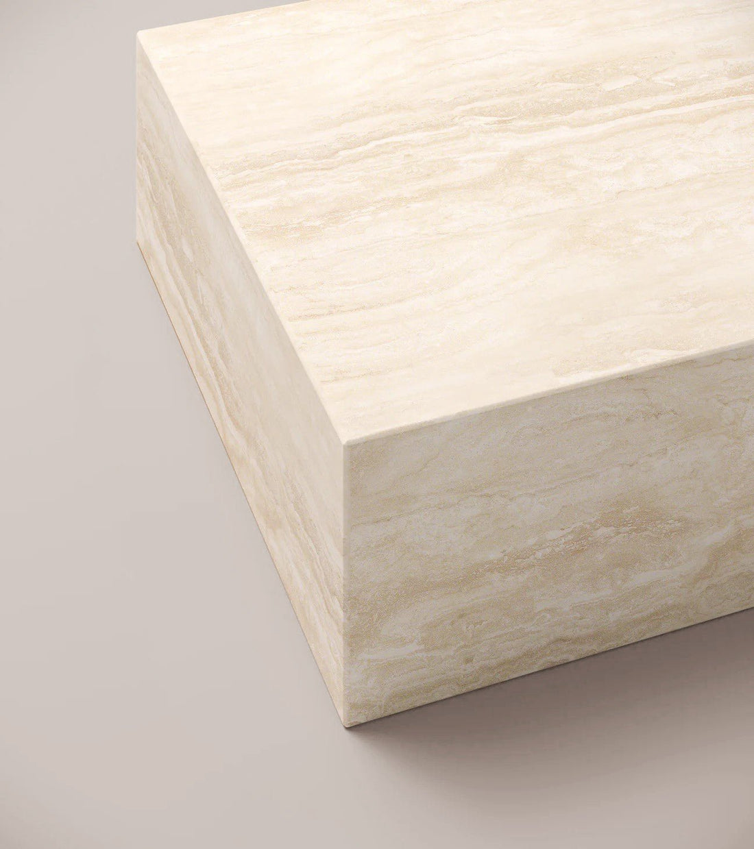 Travertine Plinth Coffee Table